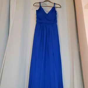 Sweetheart Strap Slit Bridesmaid Dress